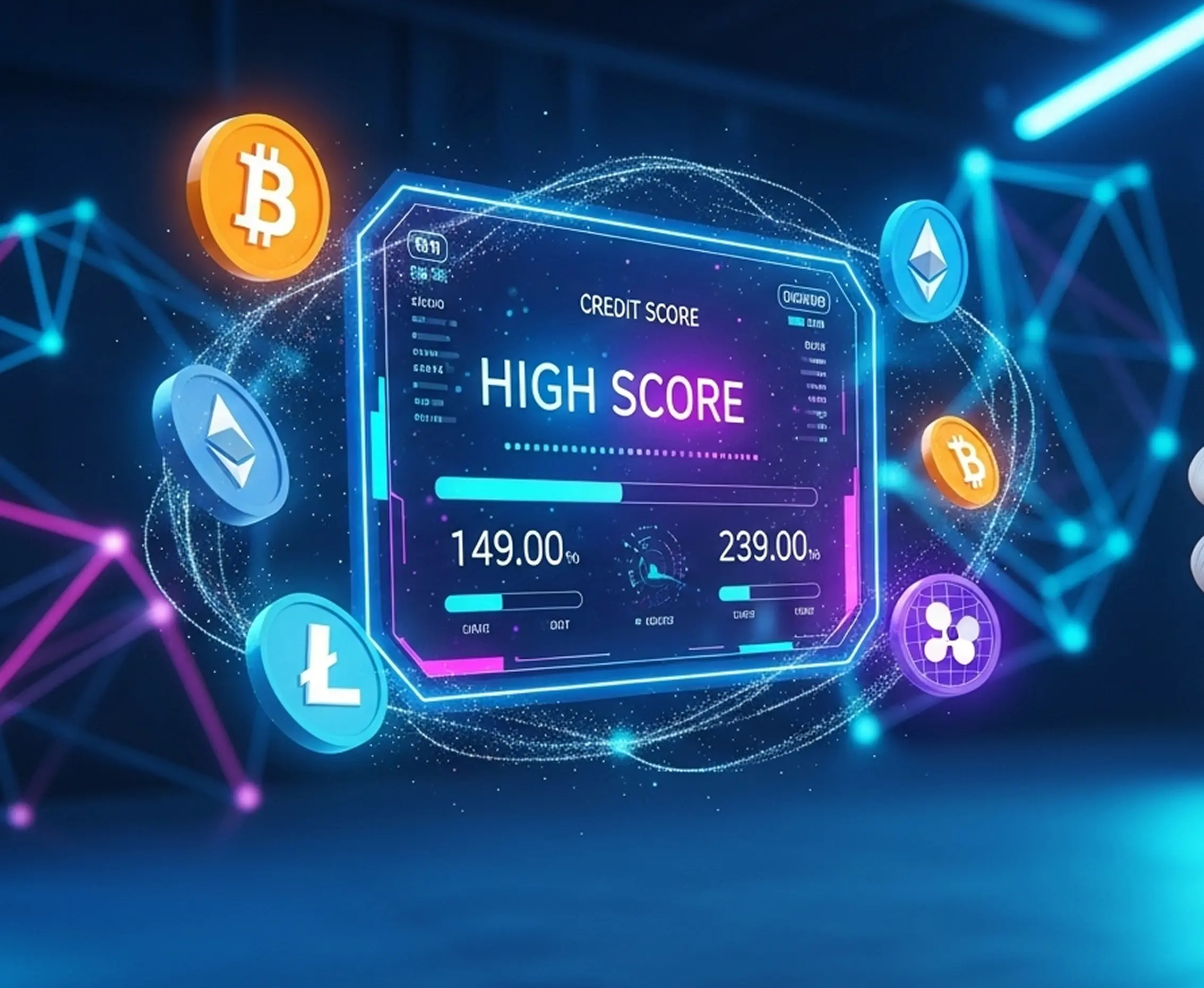 Credit Score High Score Graphic